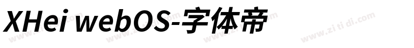 XHei webOS字体转换